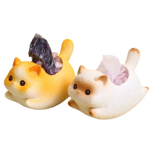 招财猫咪摆件三花暹罗办公室桌面装饰玄学工位改造物件高级感小众