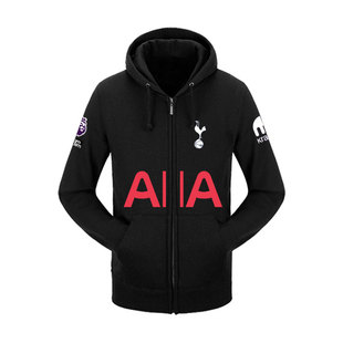 25-26赛季热刺队服球员版同款足球衣服开衫卫衣男女球迷连帽外套