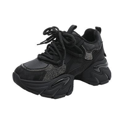 达芙妮增高厚底加绒老爹鞋