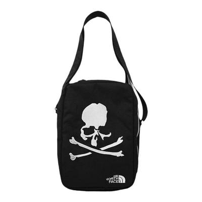 现货秒发白骷髅绣花斜挎包