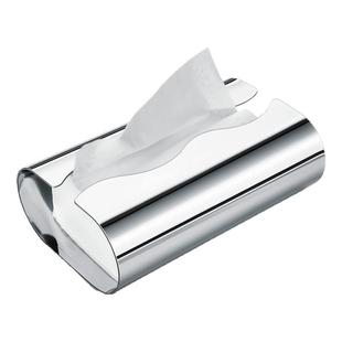 摩登MODERN北欧功能简约家用茶几纸巾收纳盒创意不锈钢抽纸盒摆件