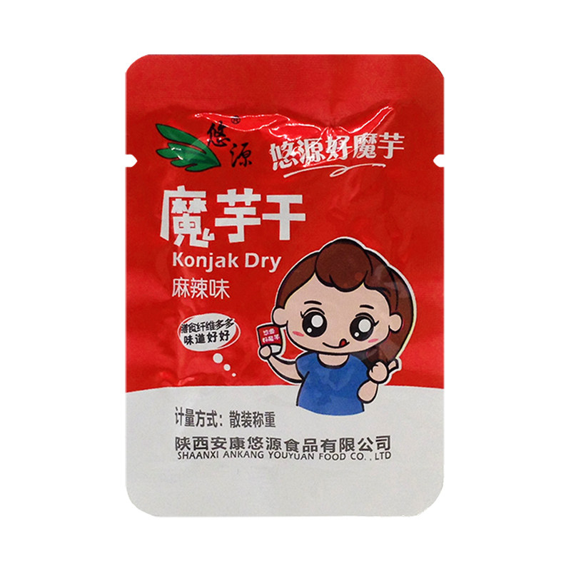 魔芋素毛肚包装零食安康特产辣条