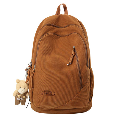 书包女复古文艺大容量双肩背包