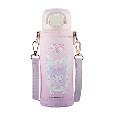 杯具熊盛开双饮学生上学保温杯