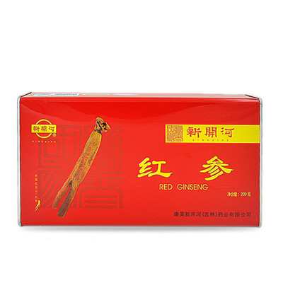 新参高丽新开河无糖整支边条红参