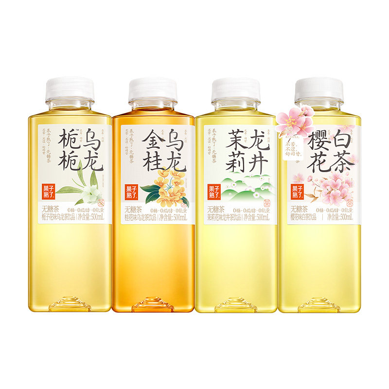 果子熟了无糖茶饮料500ml