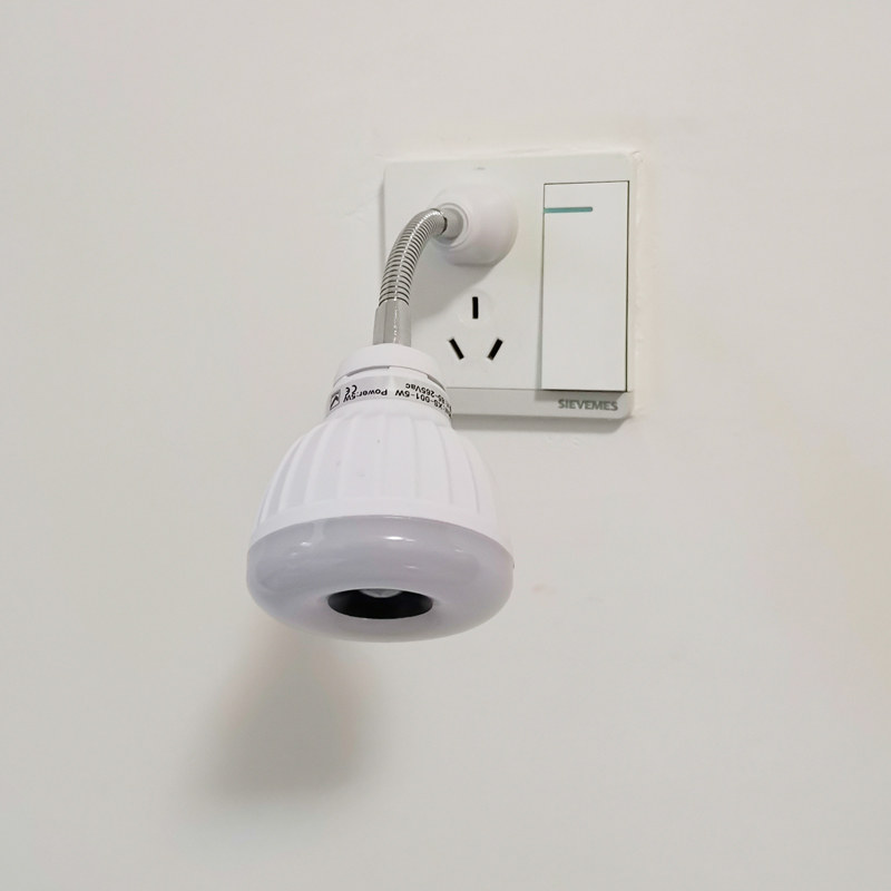 插电插座红外线人体感应灯过走道楼小夜卫生间家用超亮暖光