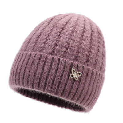 中老年人妈妈帽子女冬季毛线帽