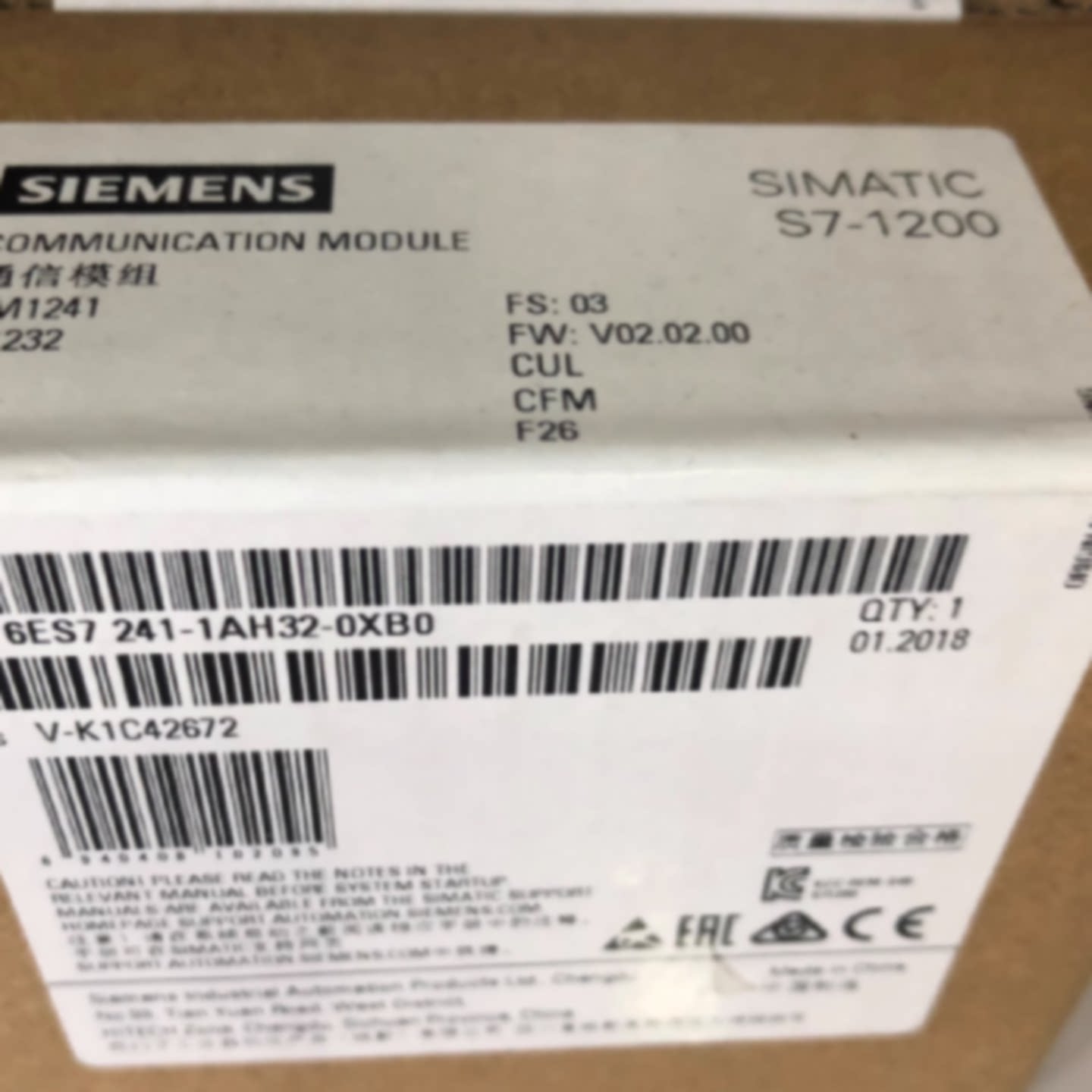 议价6ES72411AH320XB0西门子S7-1200通讯通信6ES7241-1AH32-0XB0