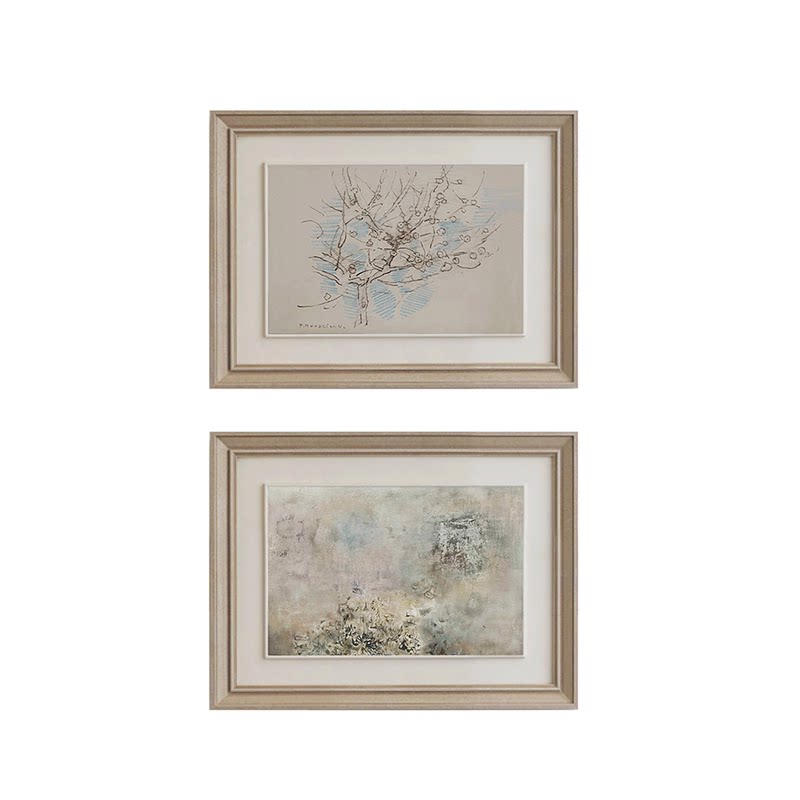 稀有元素【云间花语】挂画抽象法式中古风侘寂卧室餐厅客厅装饰画