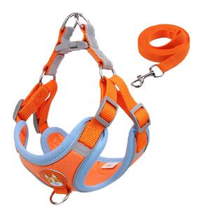 狗狗牵引绳背心式中小型犬狗链子胸背带泰迪比熊小狗幼犬遛狗绳子