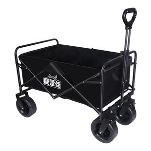 鹿营佳户外露营车手推营地车户外可折叠野营小拉车野餐车儿童可躺