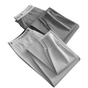 花花公子男士秋裤纯棉全棉保暖裤薄款打底衬裤大码线裤秋冬季新款