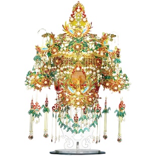 十里红妆3d拼图 立体金属拼图凤冠 拼酷金翅鸟冠diy手工结婚礼物