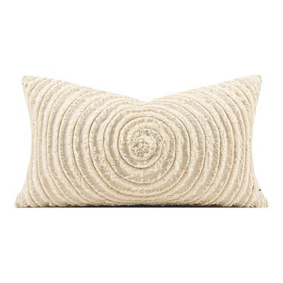 柏洛斯米白腰枕高级民宿沙发抱枕