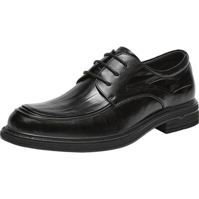 百思图真皮男士正装皮鞋新郎