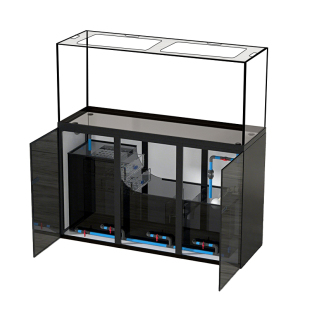 无管件一体拉筋底滤鱼缸客厅家用无管道静音吉罗缸落地中大型订制