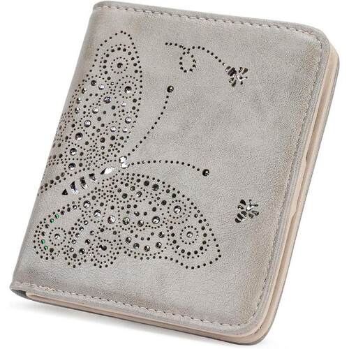 D 28113 RFID Blocking Wallet with Engraved Pattern 雕花钱夹