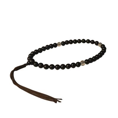 天然黑檀圆珠36颗手持佛珠手链