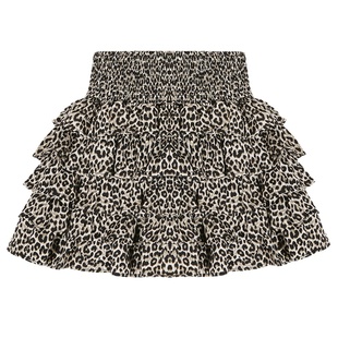 落落狷介 半身裙女2024新款秋冬款豹纹短裙小个子A字蛋糕裙百搭