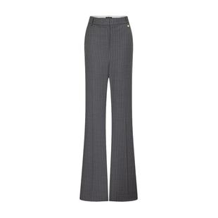 【含羊毛】Scofield女装率性知性竖条纹西装直筒裤2025秋冬新品