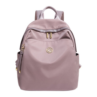 香港品牌防泼水双肩包女高级感大容量通勤旅行背包牛津布轻便书包