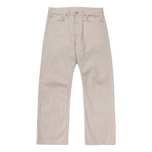 大理石白定织竹节棉籽感白牛宽松合身直筒蓝耳牛仔裤 WIROTE/威络