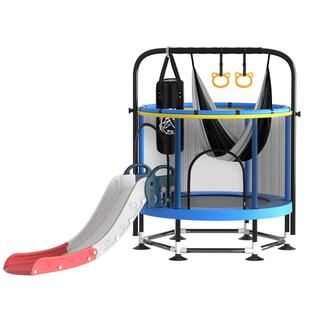 儿童滑滑梯蹦蹦床家用室内小孩宝宝跳跳床家庭小型护网弹跳床玩具