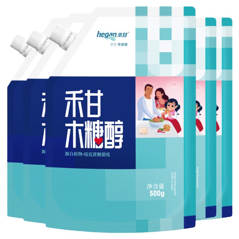 禾甘木糖醇500g*5袋代糖无糖食品烘培烹饪糖尿人代赤藓糖醇优白糖