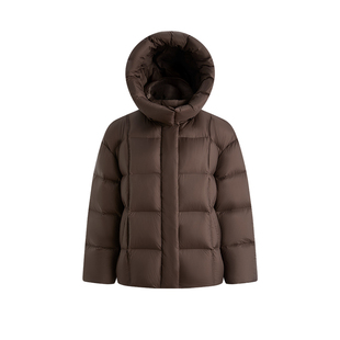 BINJORA冰洁95绒一手长可脱卸帽泡芙宽松廓形羽绒服女款短款