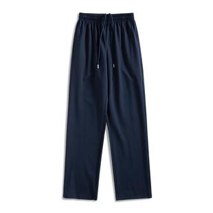 初高中学生校服裤男女通用藏青纯色运动裤做工精致青少年直筒裤子