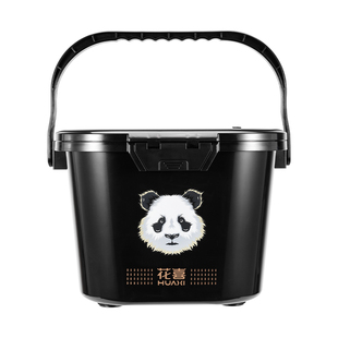 花喜黑坑加大加深开饵盆饵料桶四件套抗摔带盖不粘饵钓鱼散炮盆子