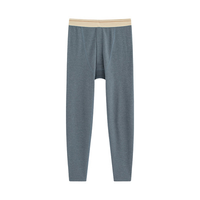 羊绒蚕丝青少年男士秋裤德绒保暖裤加厚加绒打底裤薄款棉毛裤冬季