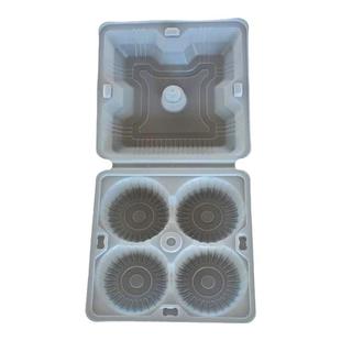 一次性带扣4个装速冻包子盒灌汤包烧麦汤圆外卖盒点心包装盒100个