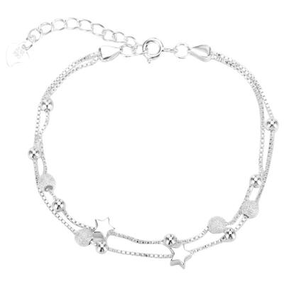 XXOFF双层银珠小众设计女生