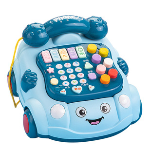 婴幼儿宝宝电话机儿童音乐仿真电话车玩具手机0男女孩益智1-2-3岁