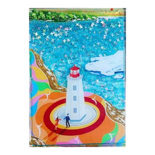 2026年新款AR大连流沙冰箱贴磁贴星海湾灯塔景点旅游文创纪念品