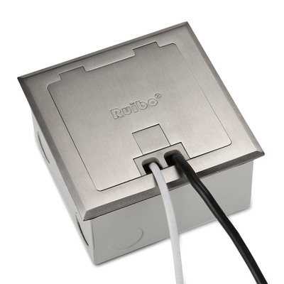 瑞博地插座不锈钢防水隐藏式五孔