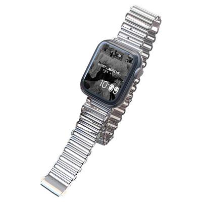 适用iwatch表带S10金属不锈钢