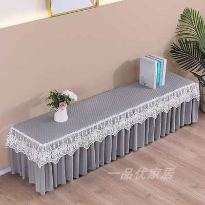 防滑电视柜盖布布艺蕾丝长方形桌布茶几客厅防尘盖巾鞋柜防尘罩套