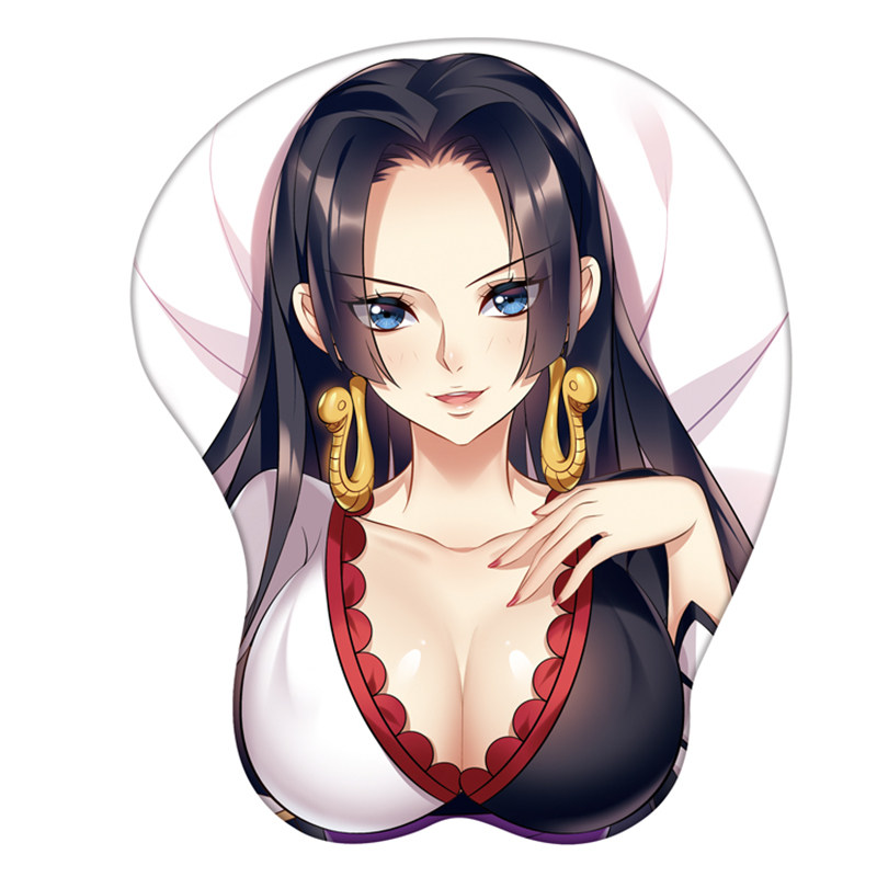 海贼王动漫波雅汉库克女帝美女胸部立体护腕鼠标垫硅胶手腕垫定制