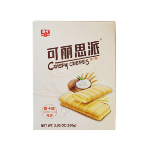 包邮 海南特产 春光可丽思派100gX3盒 椰子味 /榴莲味 夹心酥饼干