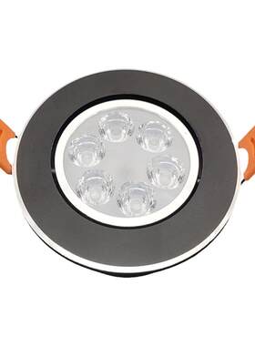 220V12V24伏超薄led射灯3W6W开孔70mm嵌入式客厅家用天花灯房车灯