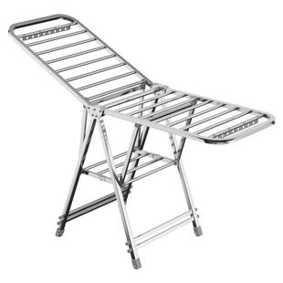 折叠晾衣架不锈钢晾衣架室内家用阳台凉衣架落地多功能可折叠毛巾