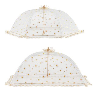 菜罩加大号防蝇饭菜盖家用折叠纯色饭桌上盖菜的纱罩餐桌罩子碗罩