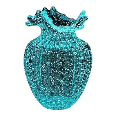 高级感夜光玻璃花瓶水培鲜花干花