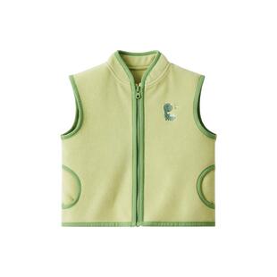 贝肽斯儿童马甲男童春秋季新款婴幼儿女童坎肩宝宝摇粒绒保暖背心