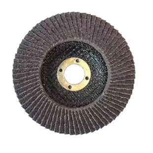 加厚百叶片100/125角磨机抛光抛光轮平面砂布轮打磨片弧形百叶轮