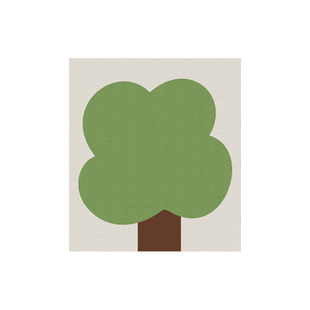 暮岛毛毡板墙贴儿童房墙面装饰画创意自粘小树相片收纳展示板