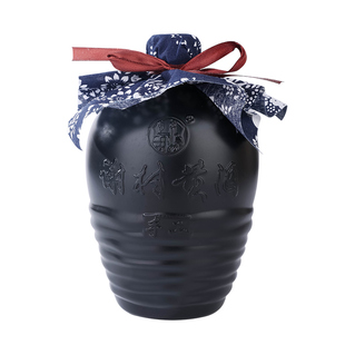 谢村桥牌手工黑坛谢村黄酒坛装1L2坛礼盒11度半甜型陕西汉中洋县